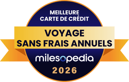 Palmares2026 Meilleure carte de crédit voyage sans frais annuels