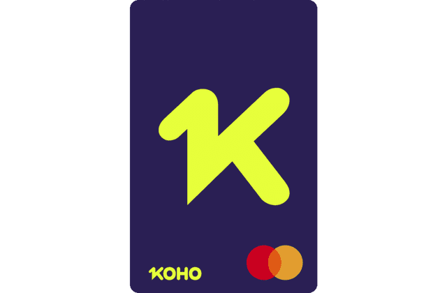 Carte Mastercard prépayée KOHO Extra