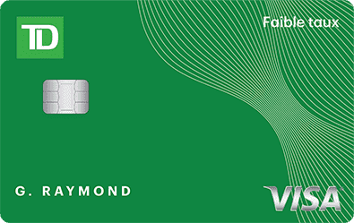 Carte de crédit Visa TD à faible taux