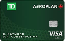 Carte Visa Affaires TDᴹᴰ Aéroplanᴹᴰ