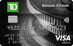 Carte Visa* TD Remises Affaires